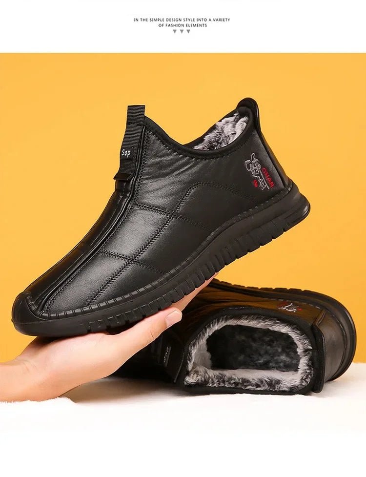Men's Winter Waterproof Non-slip Boots, Platform Work Shoes 38-48 - MANDOTOS INTERNATIONAL