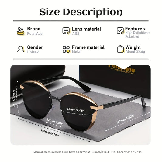 Mandotos International polarized fit-over sunglasses for women with thin temples, anti-glare lenses ideal for driving.