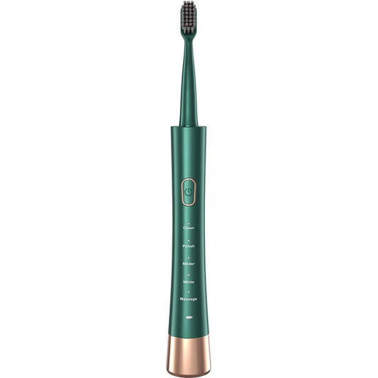 Mandotos International portable electric toothbrush set with rechargeable oral cleaner for adults and kids, compact dental care kit.