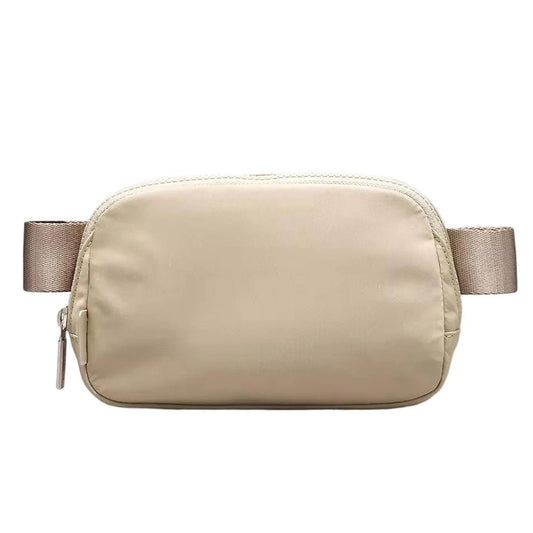 Mandotos International premium lightweight women's waist bag for running and travel, shown with adjustable strap and compact design.