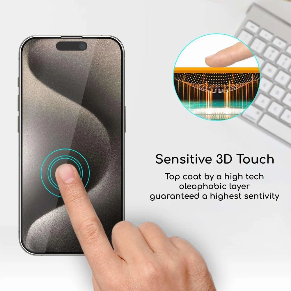 Premium Tempered Glass Screen Protector for iPhone Generations 11-17 - Clear Glass Film - MANDOTOS INTERNATIONAL