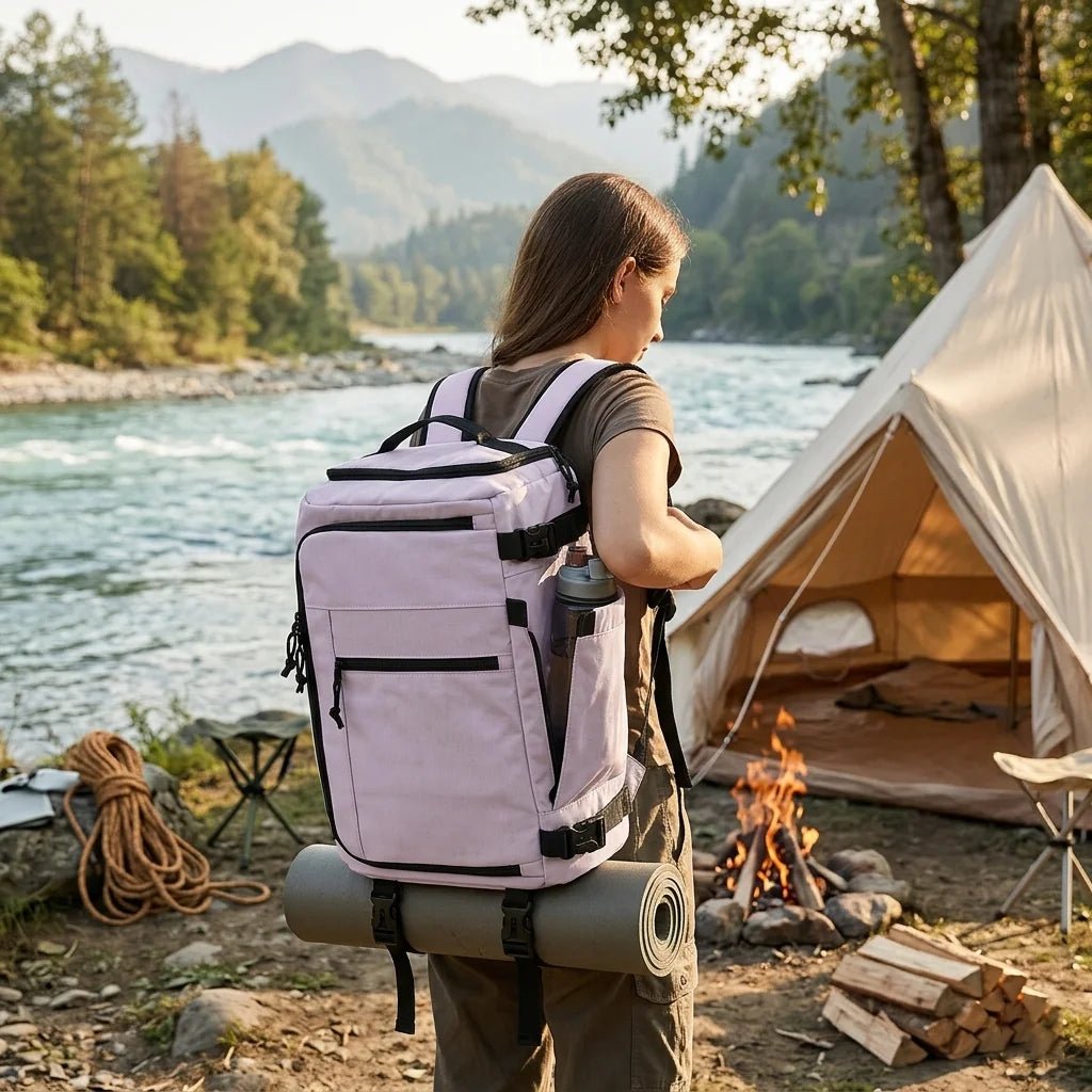 U.S Warehouse Multifunctional Large Capacity Hiking purple BackPack Lightweight Waterproof Outdoor Man Women Travel Backpack - MANDOTOS INTERNATIONAL