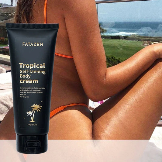 Mandotos International Quick 3Hrs Tan Butter Cream Sunscreen Sunless Tanning Lotion for body skin care.