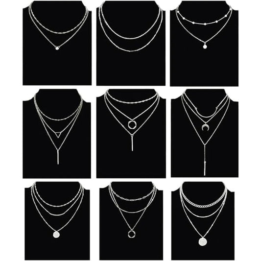 Mandotos International retro geometric pendant necklace featuring bold shapes, perfect for trendy travel dates and stylish outfits.