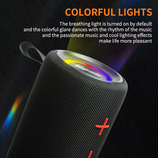 Mandotos International S11Plus magnetic detachable Bluetooth speaker with waterproof design and 24-hour playtime.