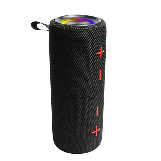 Mandotos International S11Plus magnetic detachable Bluetooth speaker with waterproof design and 24-hour playtime.