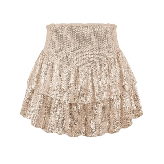 African high waist sequin mini skirt by MANDOTOS INTERNATIONAL, featuring vibrant dashiki design and summer-ready style.