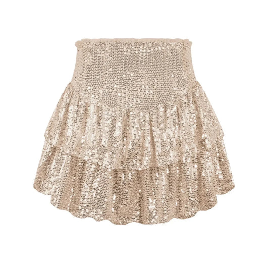 African high waist sequin mini skirt by MANDOTOS INTERNATIONAL featuring dashiki-inspired design for summer women’s fashion.