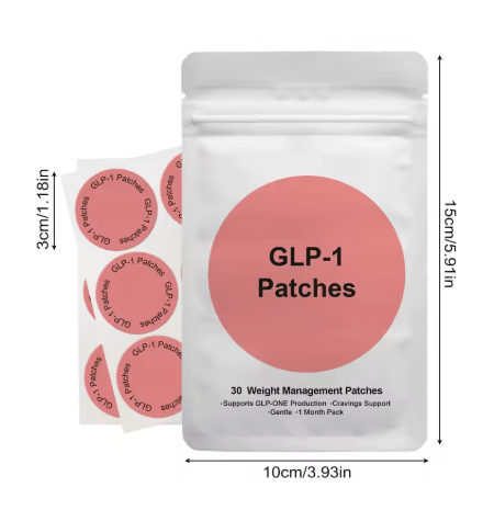 Mandotos International SlimBoost Wellness Patches applied to skin, showcasing discreet, natural weight management solution.