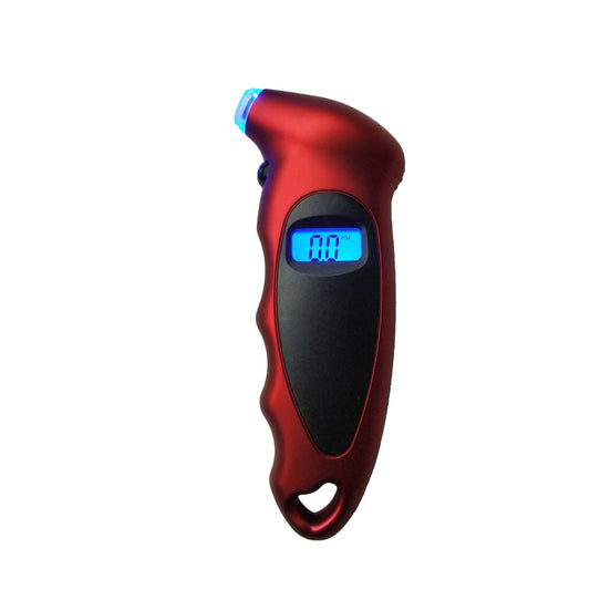 Mandotos International Smart Tire Pressure Monitor displaying digital pressure readings on a vehicle dashboard.