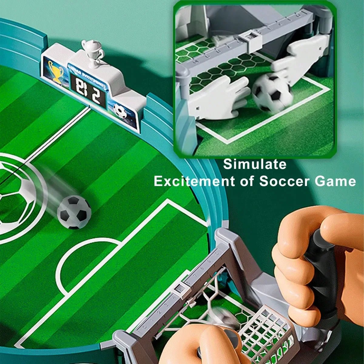 Table Football Game, Two-Person Football Game Table Game, Parent-Child Interactive Puzzle Game Table Football, Tabletop Soccer - Mandotos International