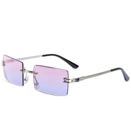 Vintage gradient small square UV400 sunglasses by MANDOTOS INTERNATIONAL with tinted lenses and stylish frame.