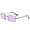 Vintage gradient small square UV400 sunglasses by MANDOTOS INTERNATIONAL with tinted lenses and stylish frame.