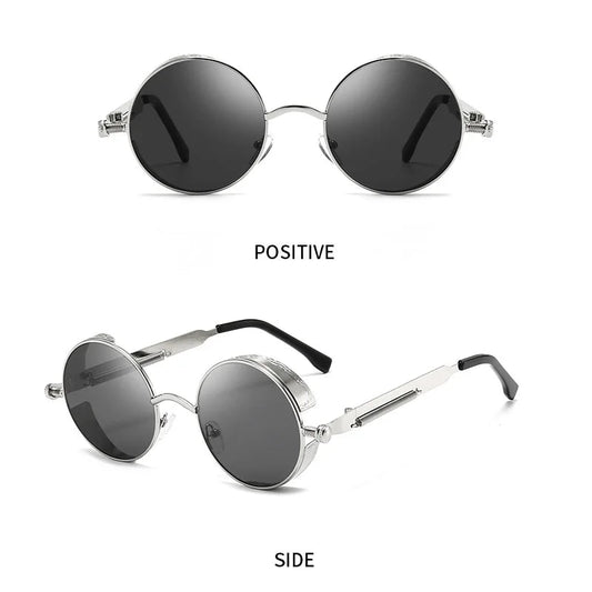 Vintage punk street style sunglasses by MANDOTOS INTERNATIONAL, windproof unisex hip-hop sun glasses with bold, edgy design.