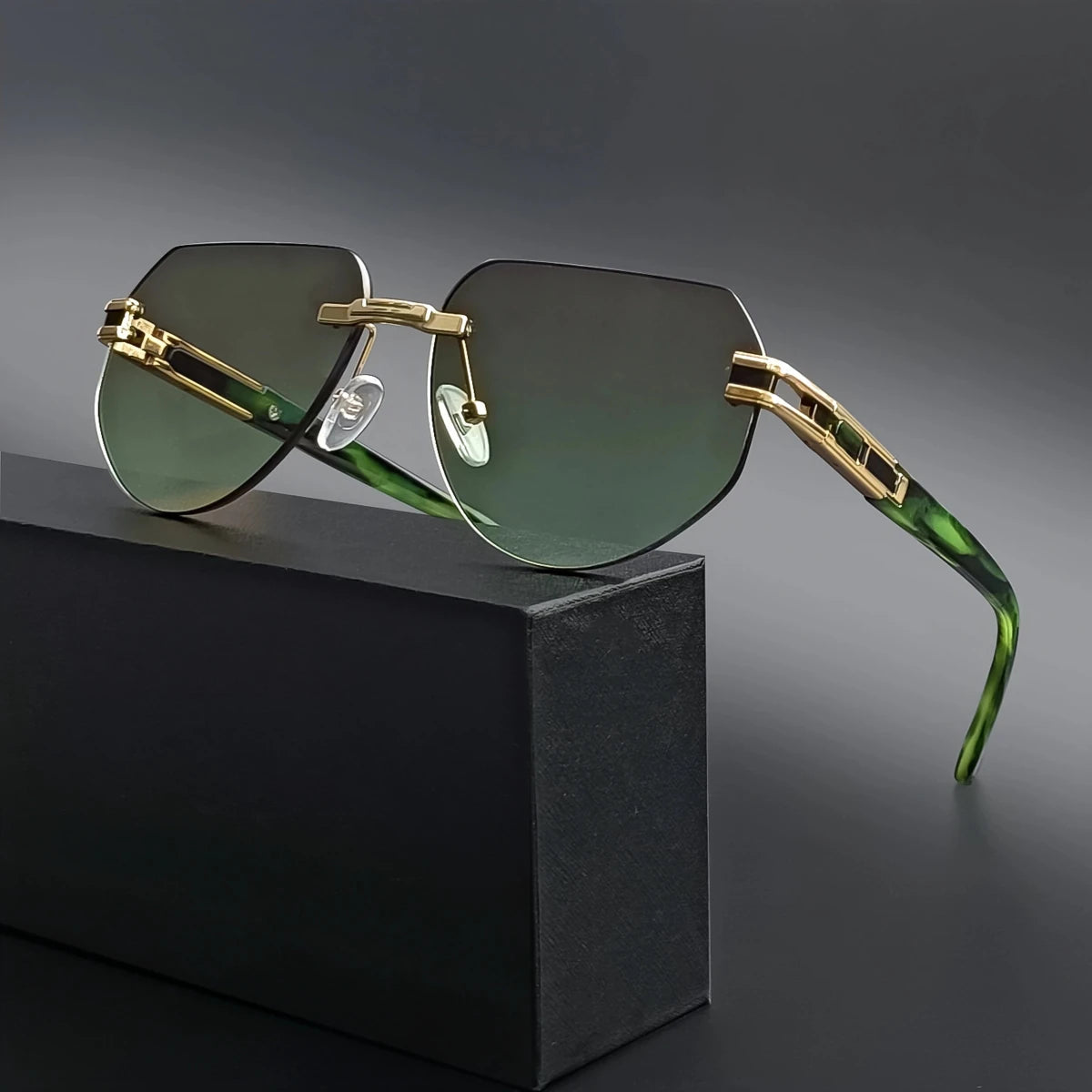 Vintage Rimless Sunglasses Stylish Unisex Outdoor Eyewear - MANDOTOS INTERNATIONAL