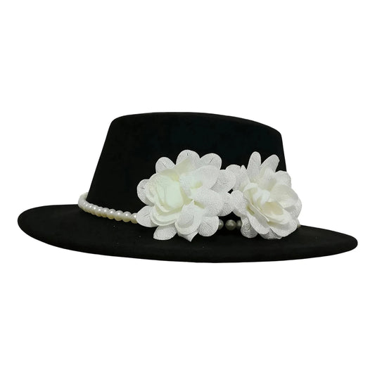 Vintage wool fedora hat with bowknot for women, perfect for wedding or tea party, elegant derby style by MANDOTOS INTERNATIONAL.
