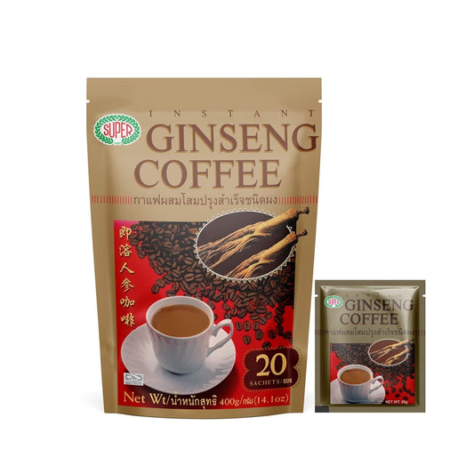 Bottle of VitalGinseng Brew by MANDOTOS INTERNATIONAL with fresh ginseng roots and herbal ingredients visible