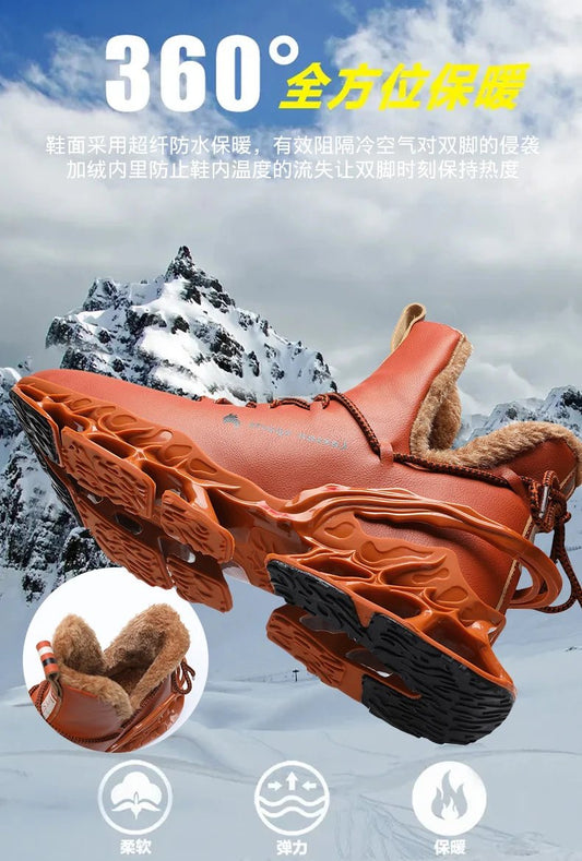 Winter Men's Waterproof Slippers Plush Sneakers - MANDOTOS INTERNATIONAL