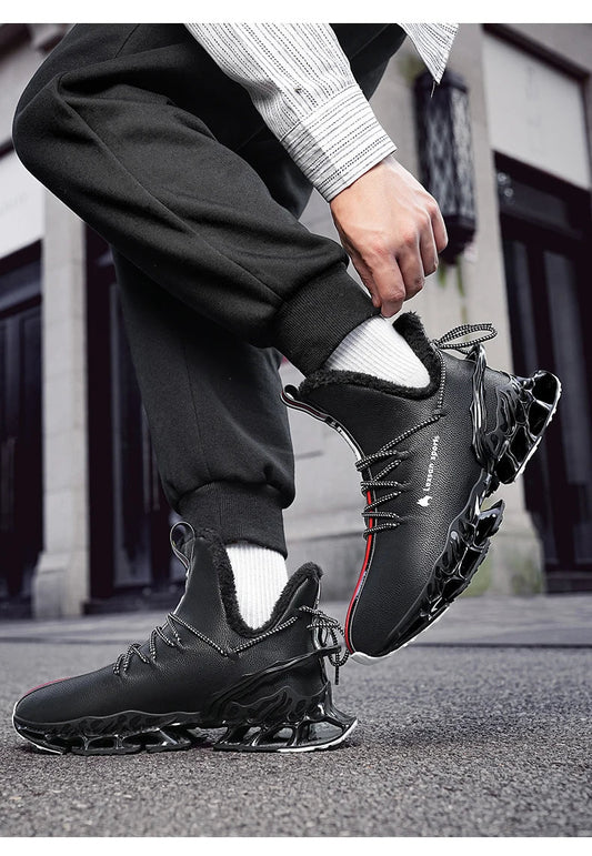 Winter Men's Waterproof Slippers Plush Sneakers - MANDOTOS INTERNATIONAL