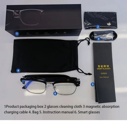 Wireless smart sunglasses with Bluetooth headset by MANDOTOS INTERNATIONAL, stylish sunglasses with integrated audio for men and women.