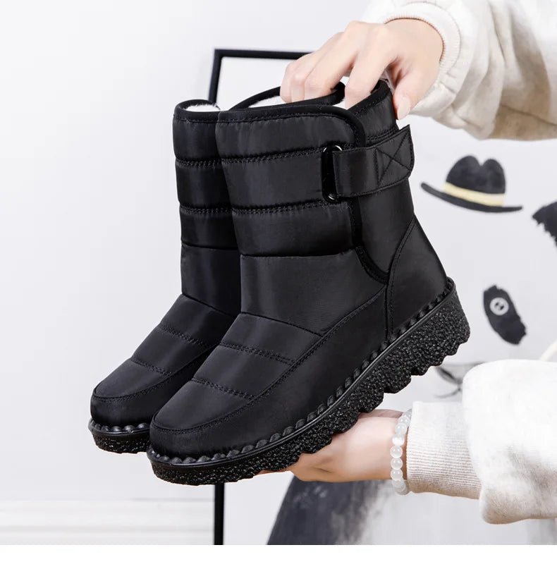 Women's Waterproof Winter Snow Boots | Non Slip Ankle Boots | Warm Platform Shoes - MANDOTOS INTERNATIONAL