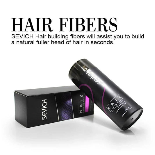 Mandotos Keratin Hair Building Fibers in 25g jar, thickening powder for fuller hair and natural-looking volume.
