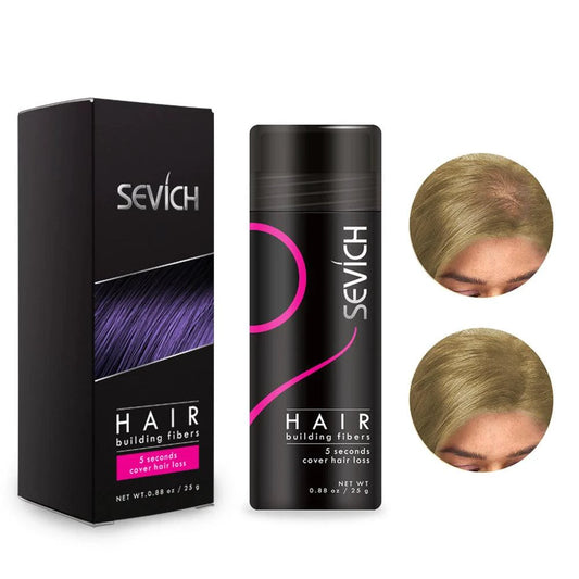 Mandotos Keratin Hair Building Fibers in 25g jar, thickening powder for fuller hair and natural-looking volume.