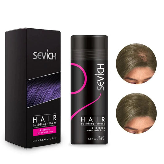 Mandotos Keratin Hair Building Fibers 25g thickening powder for fuller, natural-looking hair volume and coverage.