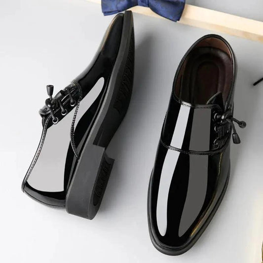 Lace-Up Leather Shoes Men Business Casual Shoes Men - MANDOTOS