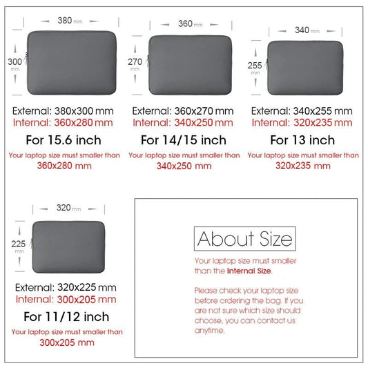 Mandotos laptop bag for Xiaomi, Lenovo, Dell, MacBook Air, Pro Retina 13-15.6 inch notebooks, protective sleeve case.