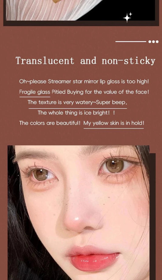 Long-Lasting Lip Gloss - Moisturizing Waterproof Mirror Finish - MANDOTOS