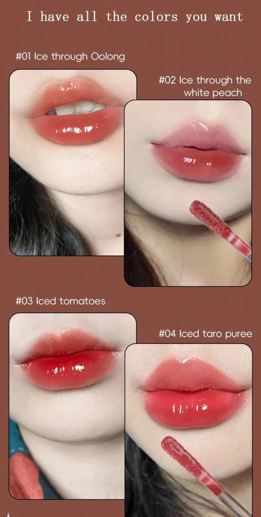 Long-Lasting Lip Gloss - Moisturizing Waterproof Mirror Finish - MANDOTOS