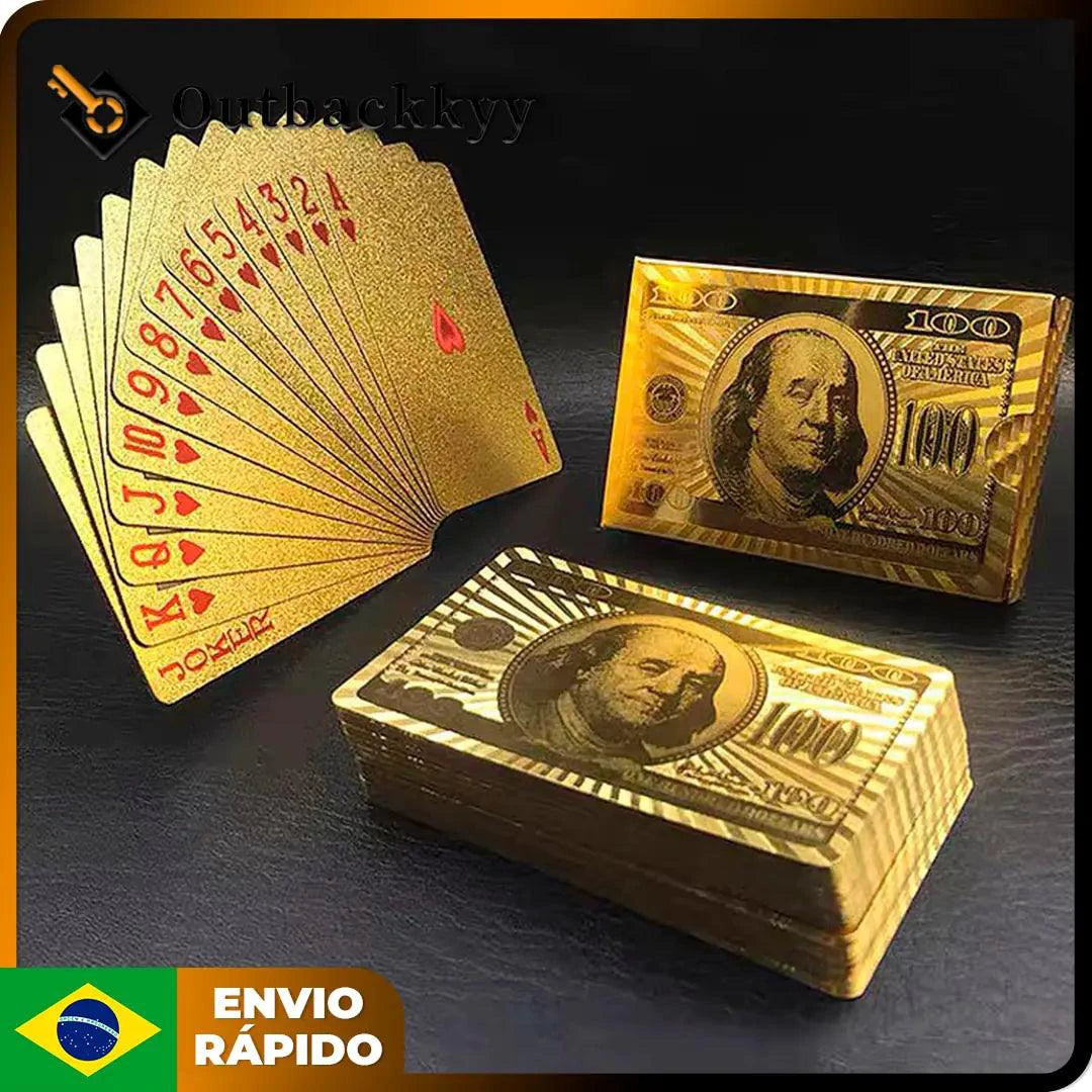 Luxe Golden Silver Poker Cards - MANDOTOS