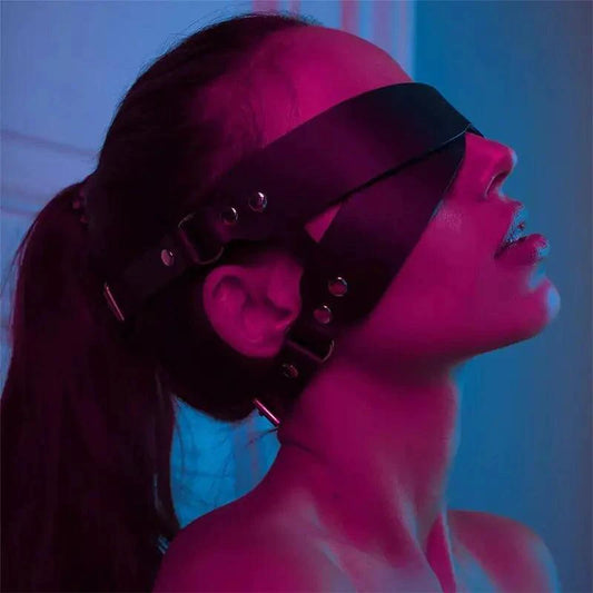 Luxury Leather Sleep Mask - MANDOTOS