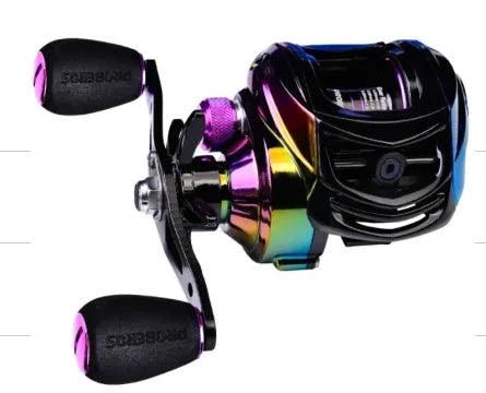 Mandotos MagnaCast precision fishing reel with sleek design and smooth operation for freshwater and saltwater fishing.
