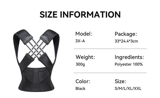 Mandotos adjustable back posture corrector belt for men and women, supporting proper spine alignment and relieving back pain.
