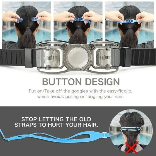 Mandotos ClearView HD Swim Goggles With HD Clarity Comfort Fit Adjustable Straps - MANDOTOS