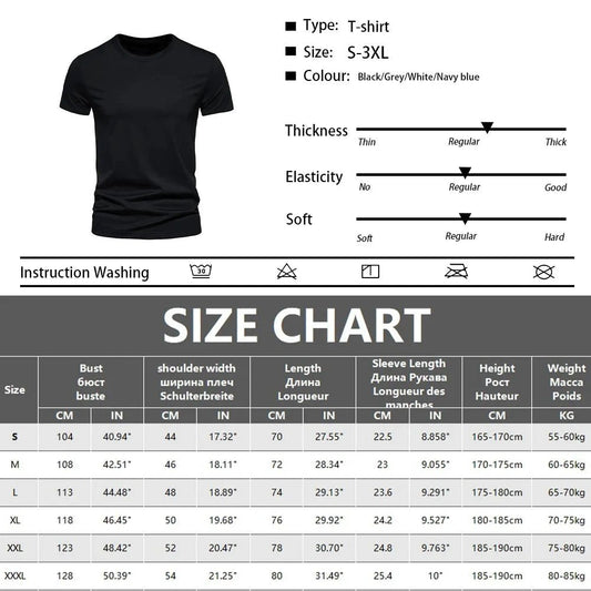 Mandotos Cotton T Shirts Pack Of Five Short Sleeve O Neck Casual Basic Oversize For Men And Women - MANDOTOS