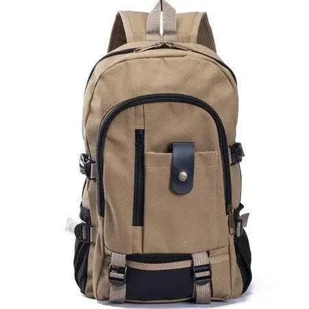 Men's Backpacks Canvas Backpack Student Bags - MANDOTOS