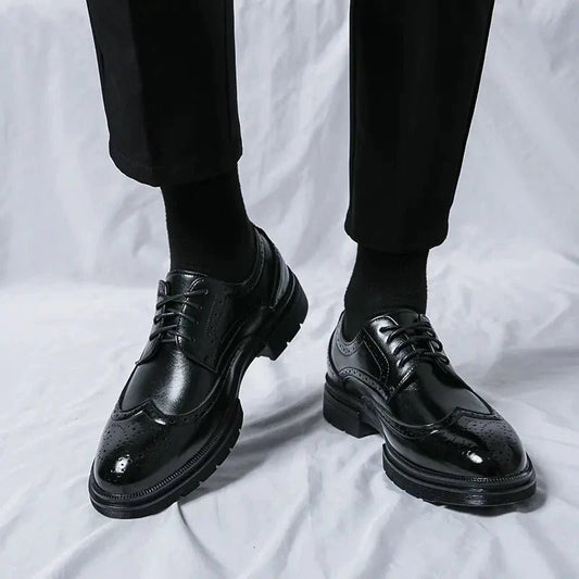 Men's elegant breathable tassel loafers by MANDOTOS, featuring sleek design and comfortable material for stylish casual wear.