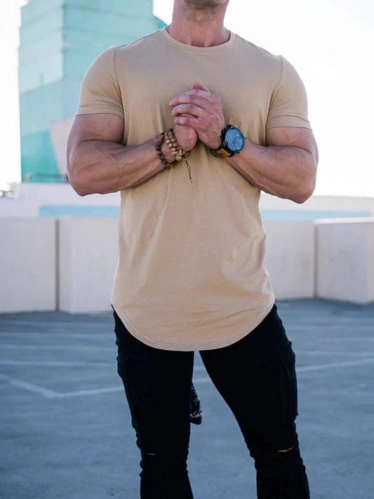 Men's Summer Muscle T-Shirt for Gym Workouts MANDOTOS INTERNATIONAL