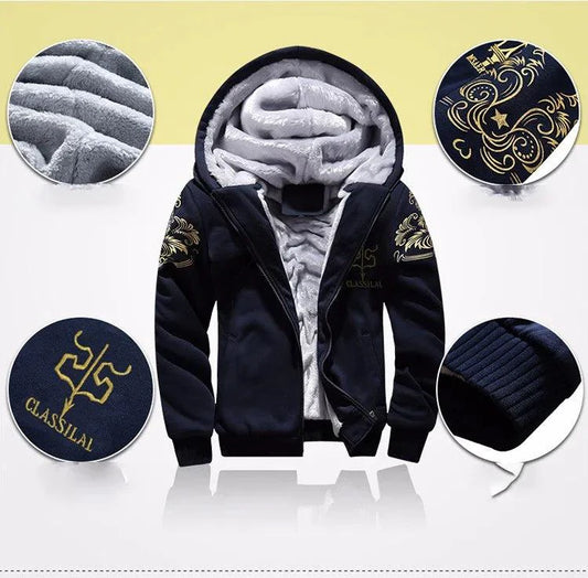 Men's Winter Sports Set: Stylish, Warm 2-Piece Ensemble for Outdoor Adventures - MANDOTOS
