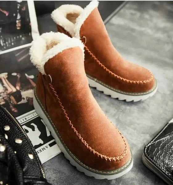 Mandotos non-slip warm winter boots with insulated lining and sturdy soles, designed for cold weather and icy conditions.