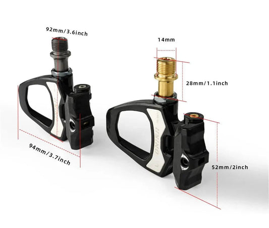 Mandotos ONIRII PD-06 carbon lock pedals for cycling, featuring lightweight, durable design and secure foot grip.