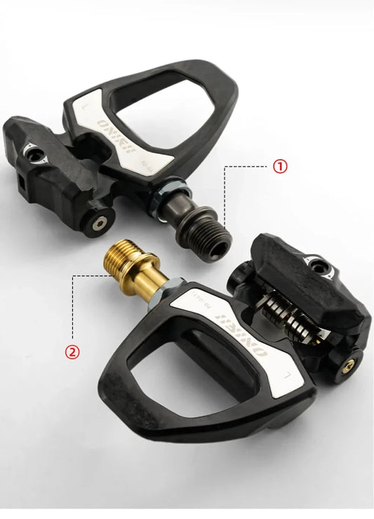 Mandotos ONIRII PD-06 carbon lock pedals for cycling, featuring lightweight design and secure locking mechanism.