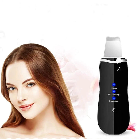 RadiantGlow Ultrasonic Skin Scrubber - Deep Cleanse & Revitalize Your Skin - MANDOTOS