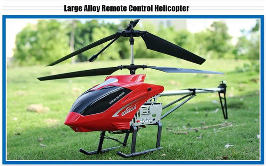 RC Helicopter 80cm - 3.5CH Remote Control Aircraft for Kids - MANDOTOS