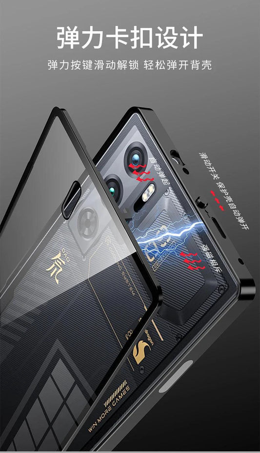 RedMagic Transparent Acrylic Case for 9S Pro - Sleek Metal Frame & Ultimate Protection - MANDOTOS