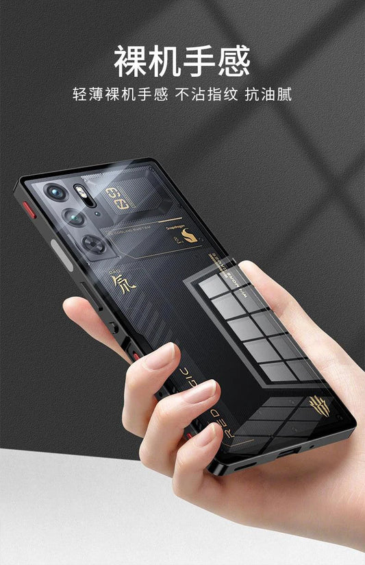 RedMagic Transparent Acrylic Case for 9S Pro - Sleek Metal Frame & Ultimate Protection - MANDOTOS