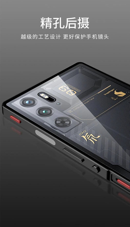 RedMagic Transparent Acrylic Case for 9S Pro - Sleek Metal Frame & Ultimate Protection - MANDOTOS